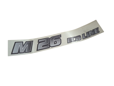 Multicar M26 Aufkleber Hinweisschild " M26 Eco Line "